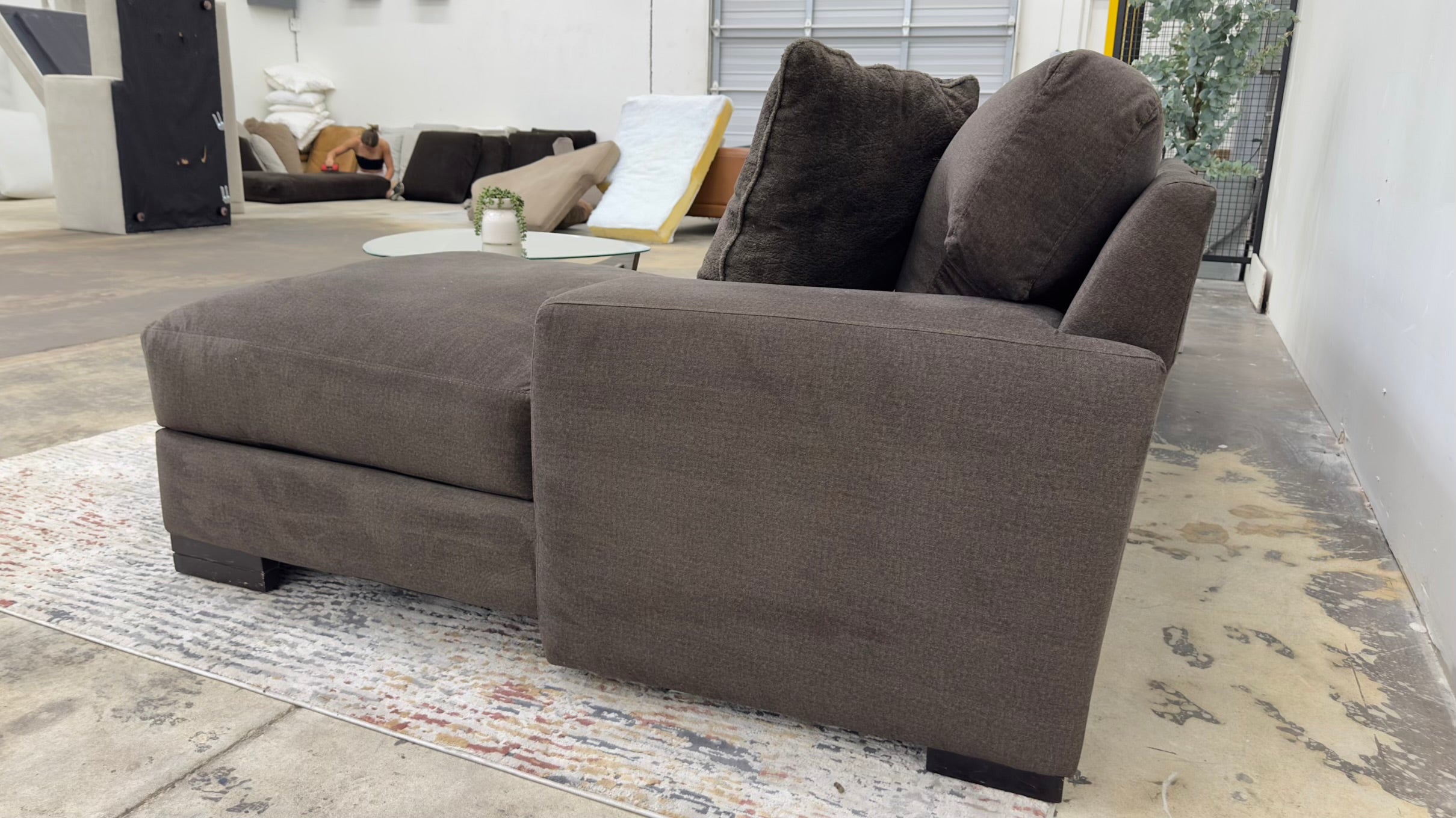 Espresso High Quality L-Shaped Sectional