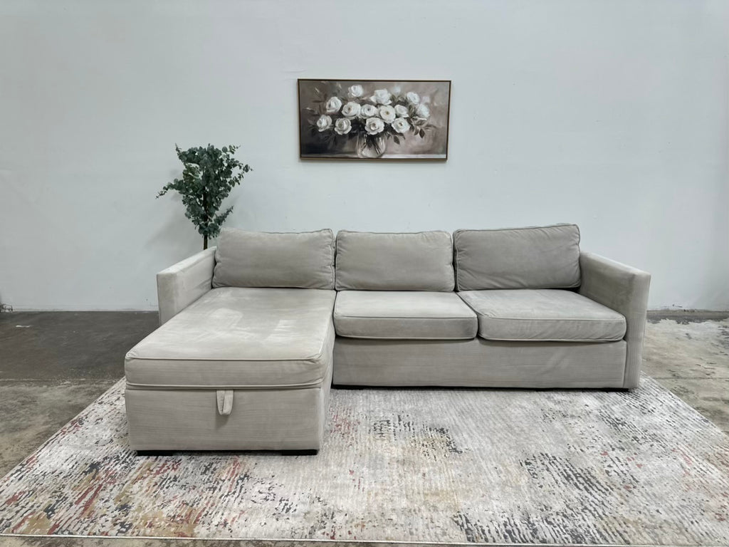 West Elm Harris Storage Chaise Sectional