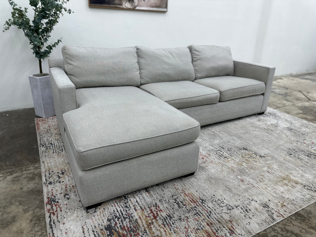 Pottery Barn Gray 2-Piece L-Shaped Sectional