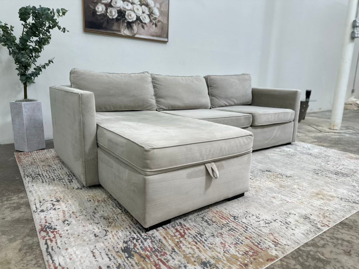West Elm Harris Storage Chaise Sectional