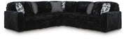 Midnight-Madness Sectional - Onyx