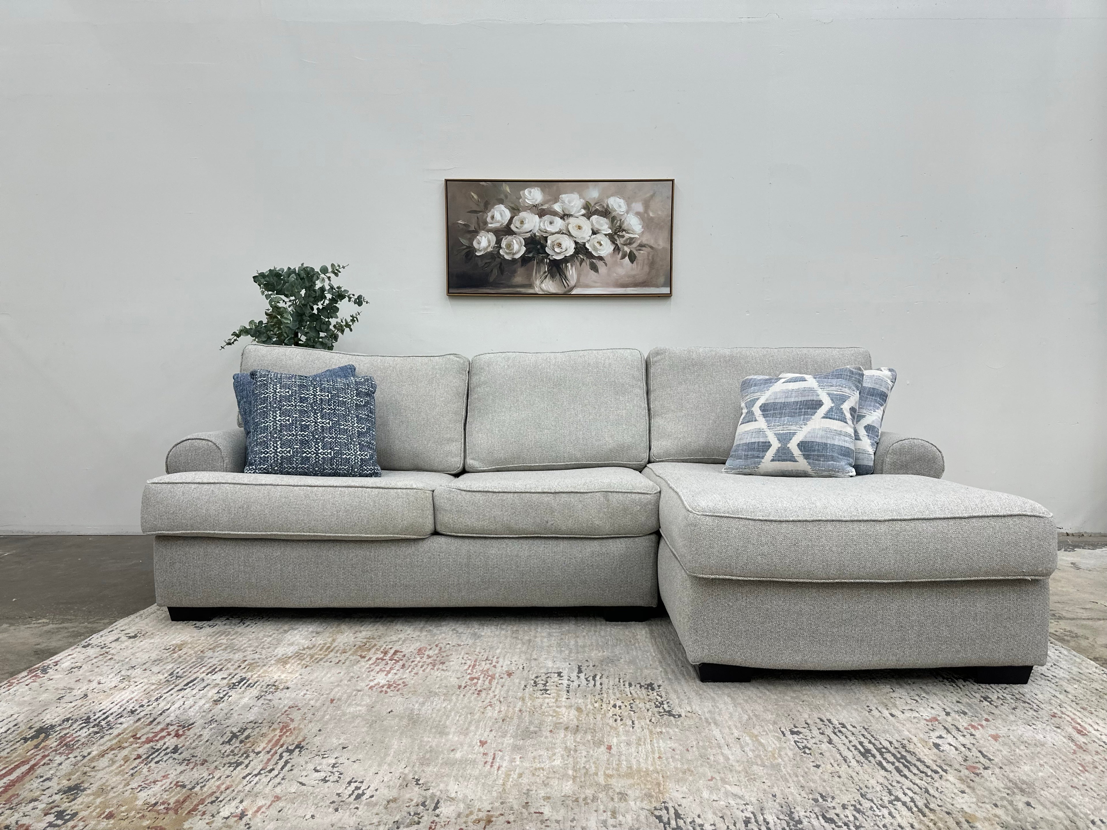 Homegoods Gray 2-Piece L Shaped Sectional
