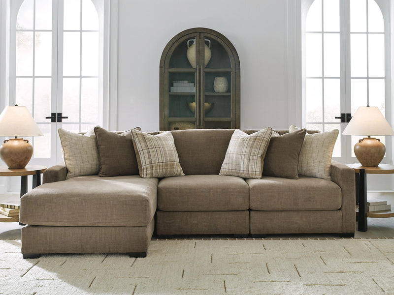 Camellia-Court Sectional with Chaise