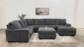 NFM Ashley Furniture U-Shaped Sectional with Ottoman