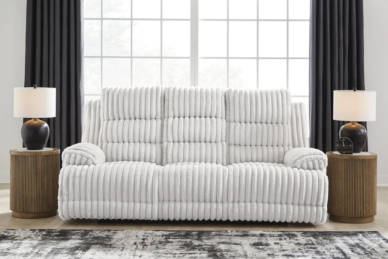 Rhines Falls Power Reclining Sofa with Drop Down Table