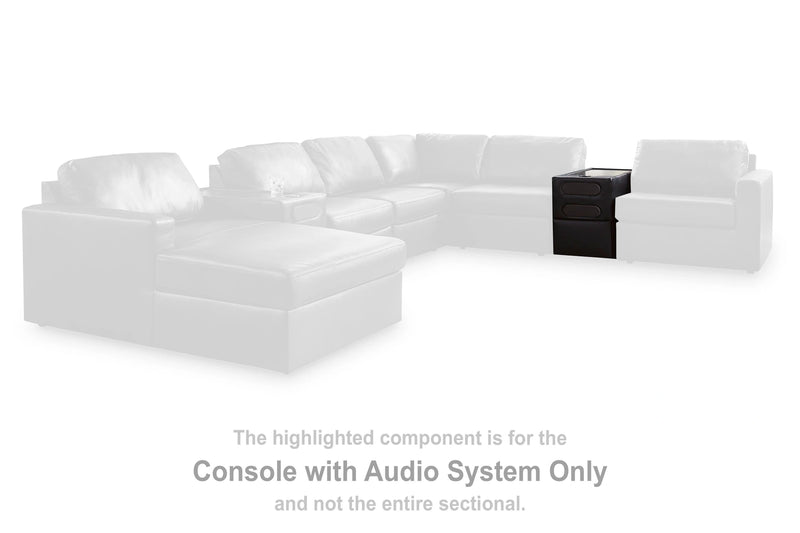 Modmax II Double Chaise Sectional with Audio Consoles