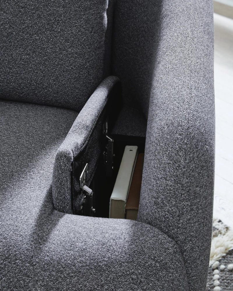 Alainmont Next-Gen Nuvella Swivel Power Recliner