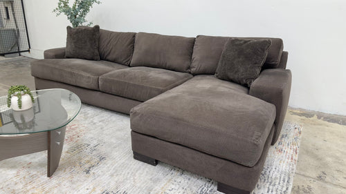 Espresso High Quality L-Shaped Sectional