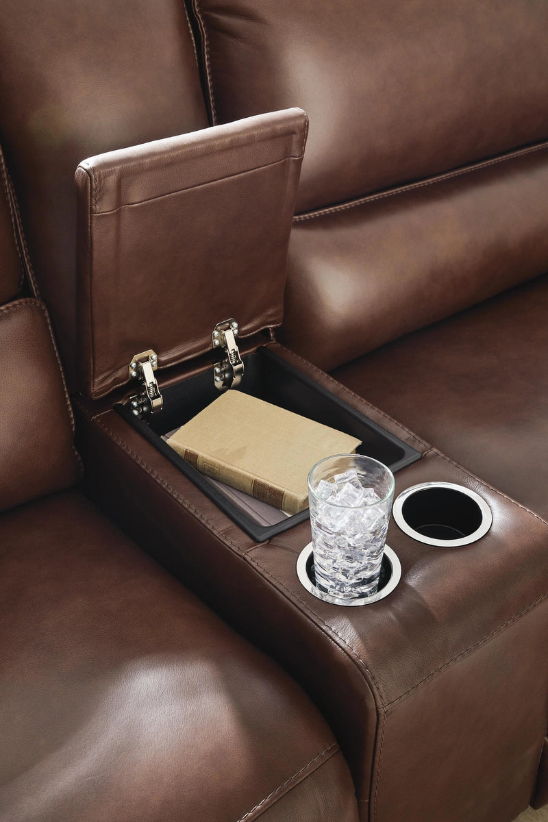 DeepWakes Reclining Sectional with Storage Console