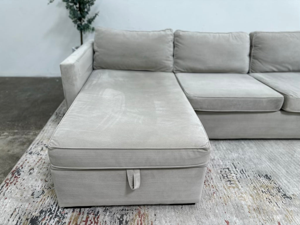 West Elm Harris Storage Chaise Sectional