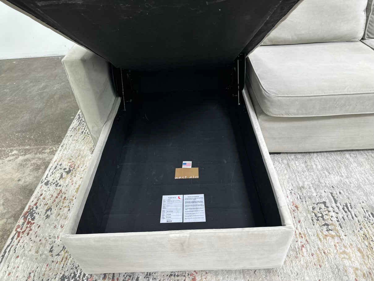 West Elm Harris Storage Chaise Sectional