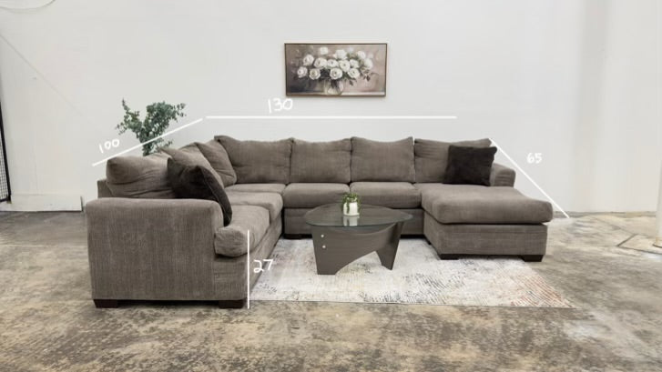 NFM U-Shaped Detachable Chaise Sectional