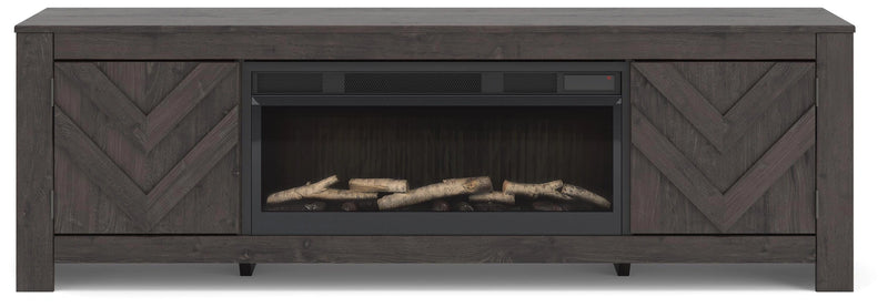 Cayboni 71" TV Stand with Electric Fireplace