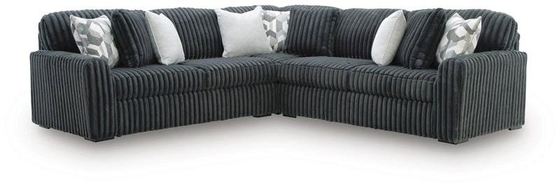 Midnight-Madness Sectional - Gunmetal