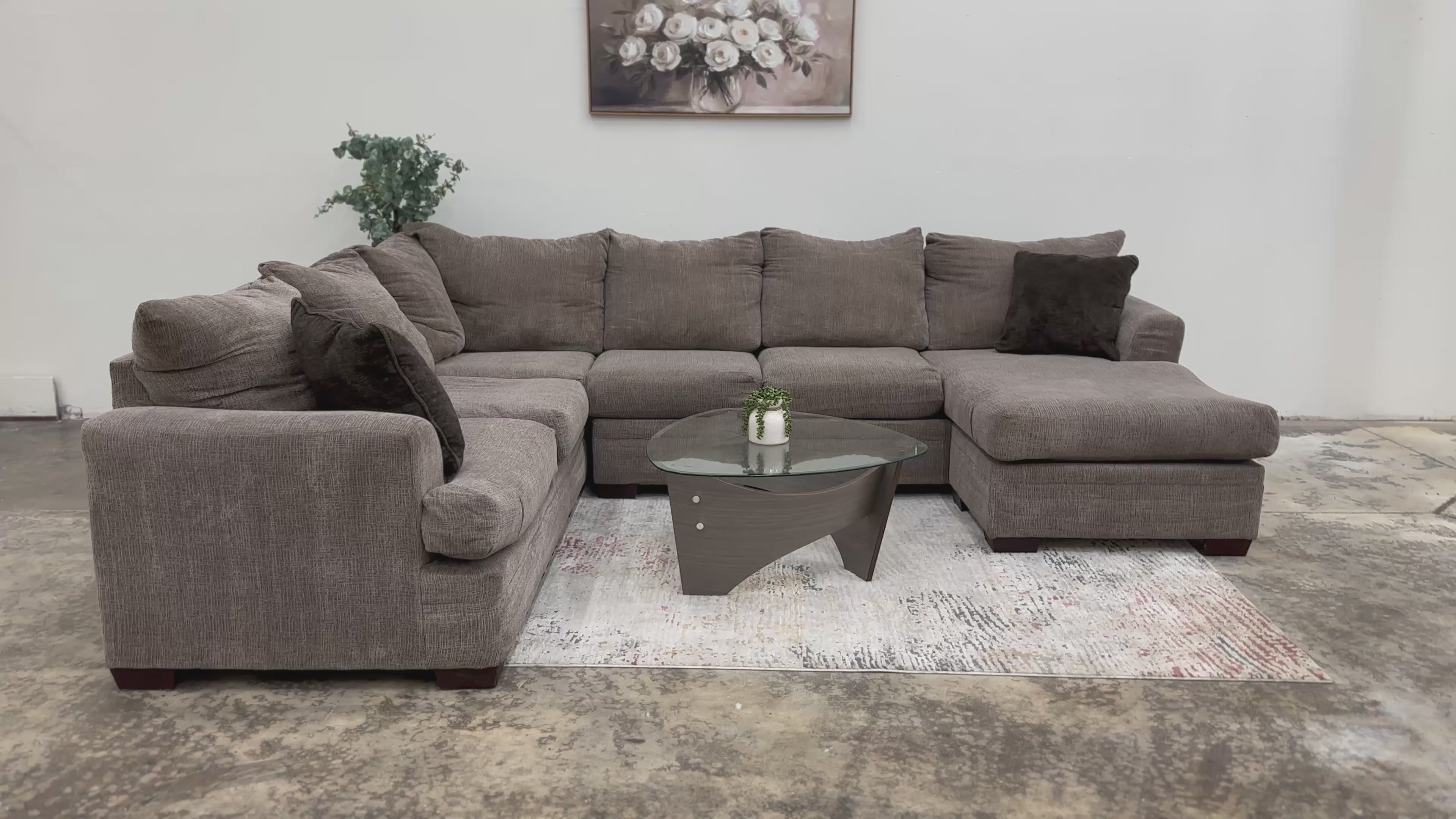 NFM U-Shaped Detachable Chaise Sectional