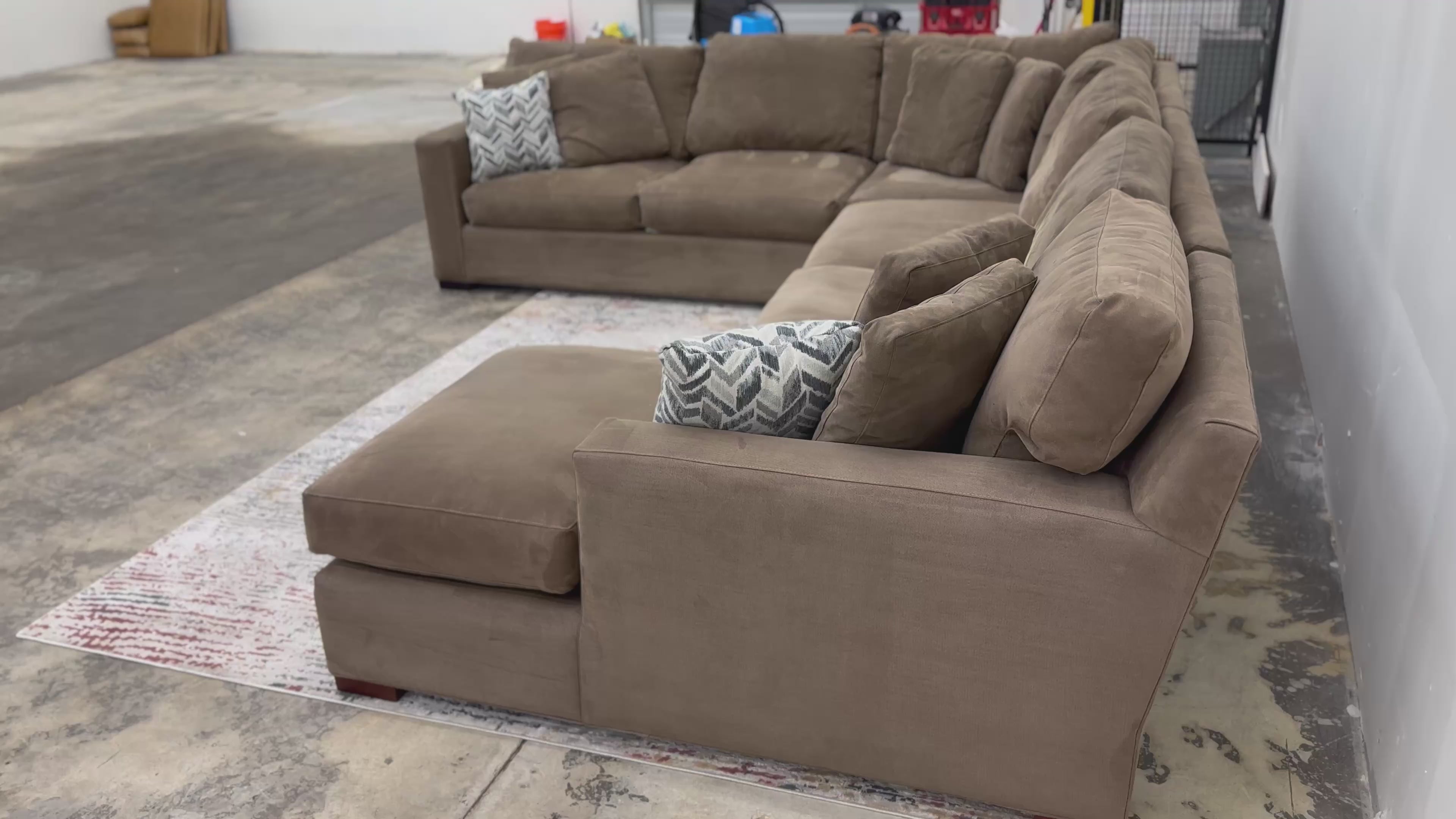 Crate & Barrel Axis 4 Piece U-Shaped Sectional