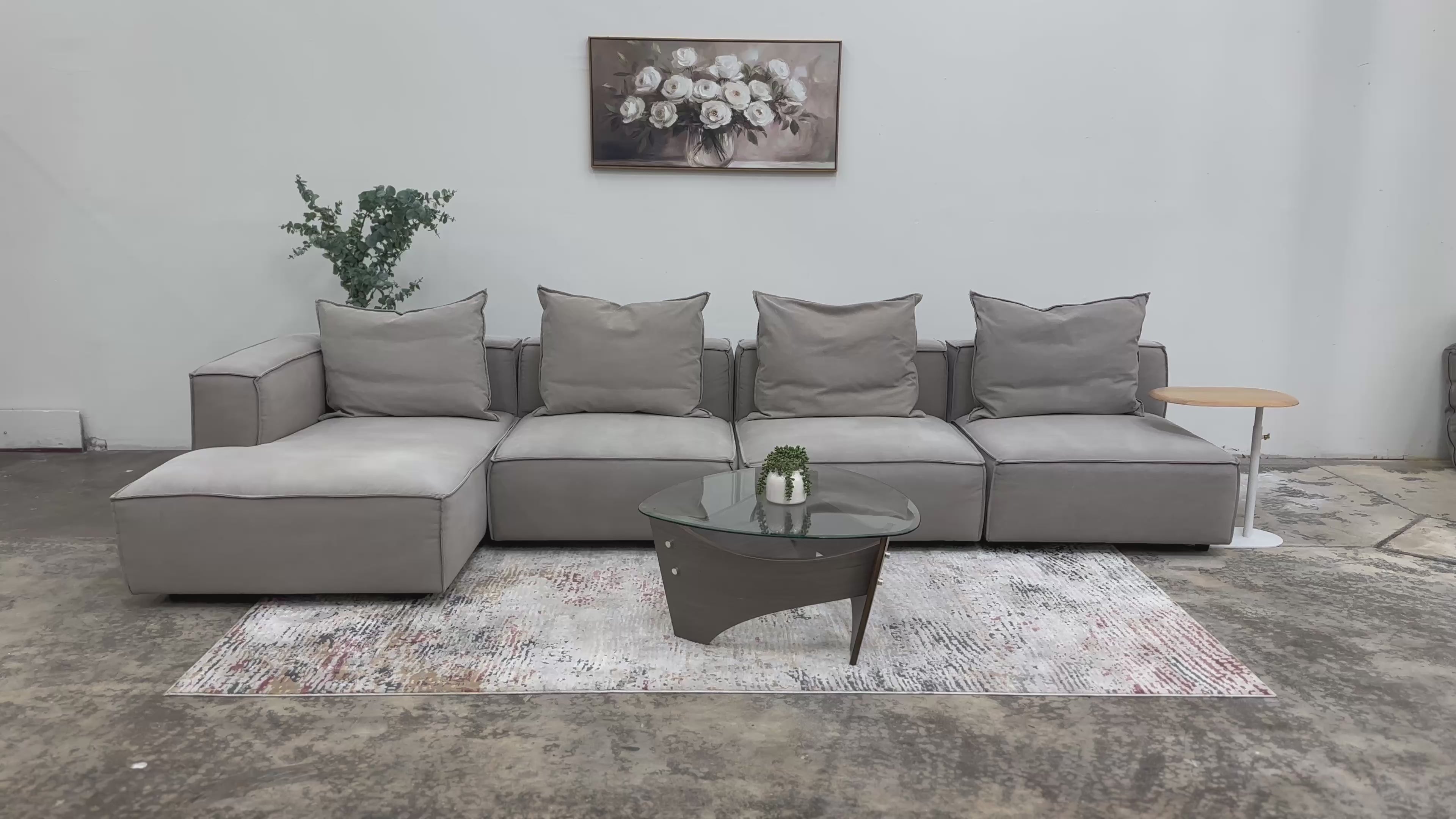 Arhaus Coburn 4-Piece Sectional with Chaise