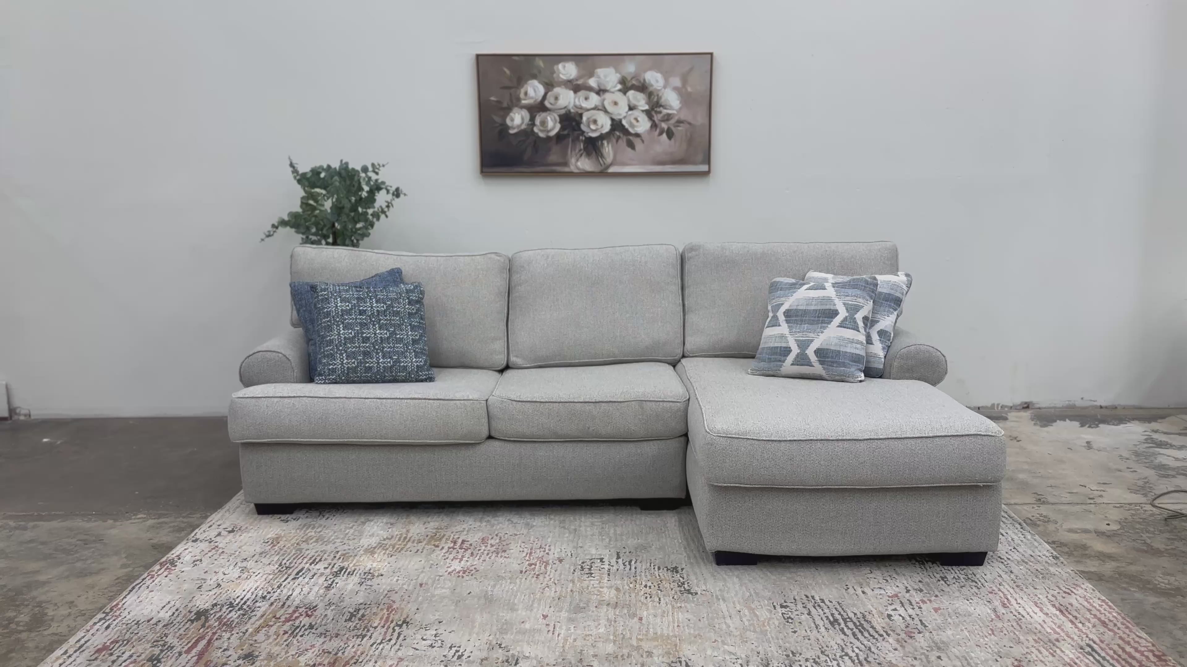 Homegoods Gray 2-Piece L Shaped Sectional